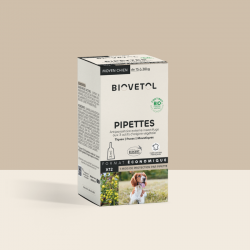 12 Pipettes insectifuges - Moyen Chien Bio