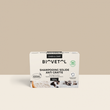 Shampooing solide anti-gratte bio