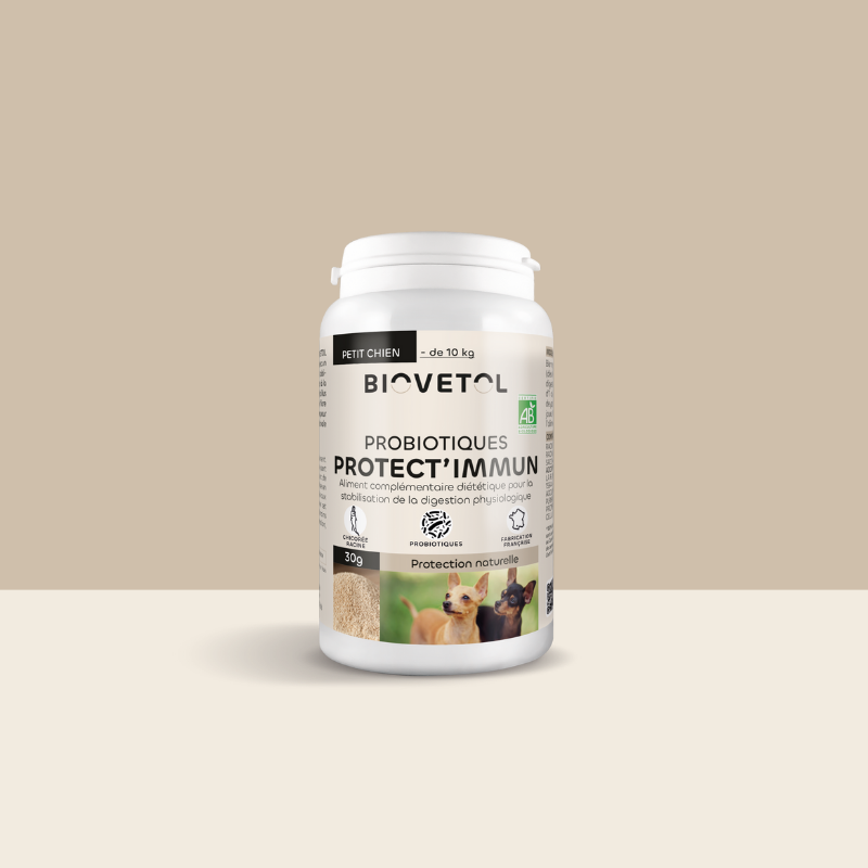 Probiotiques PROTECT'IMMUN chien -10kg bio