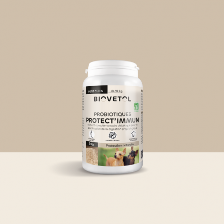 Probiotiques PROTECT'IMMUN chien -10kg bio
