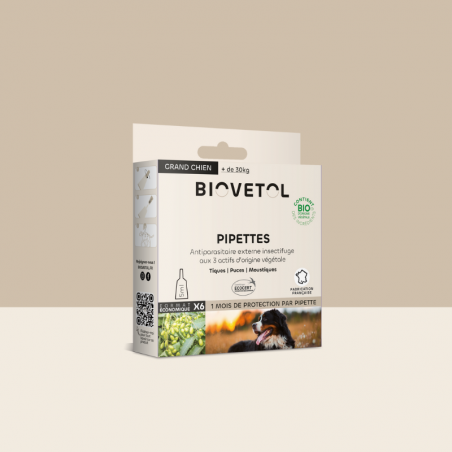 6 Pipettes insectifuges - Grand Chien bio*
