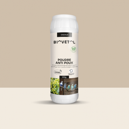 Poudre anti-poux oiseaux bio