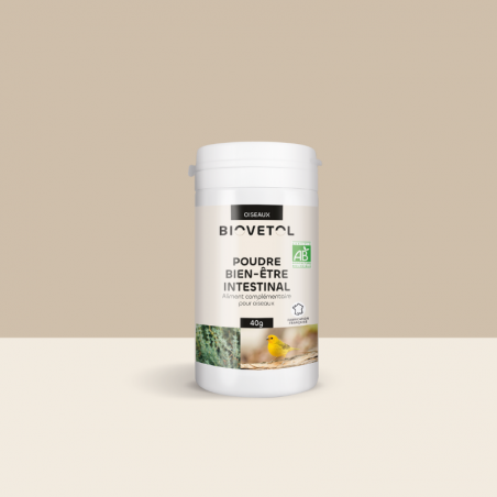 Poudre bien-être intestinal oiseaux bio