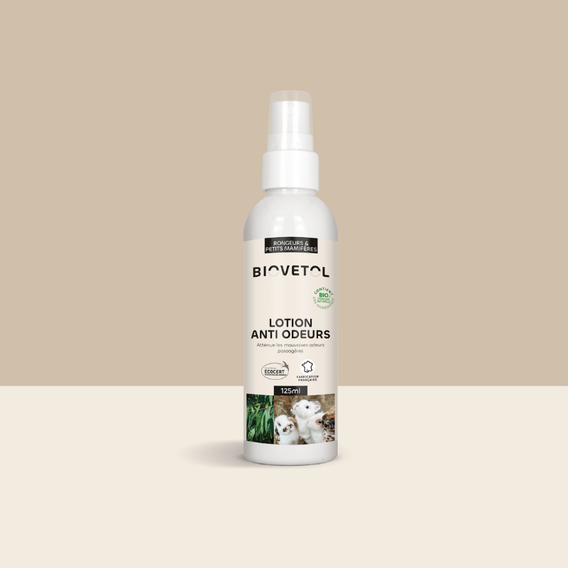 Lotion anti-odeur rongeurs et petits mammifères bio