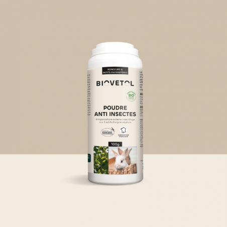 Poudre anti-insectes rongeurs et petits mammifères bio