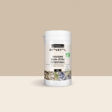Poudre Bien-être Intestinal rongeurs et petits mammifères bio