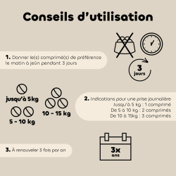 Comprimés Bien-être Intestinal - Chiot & Petit chien bio