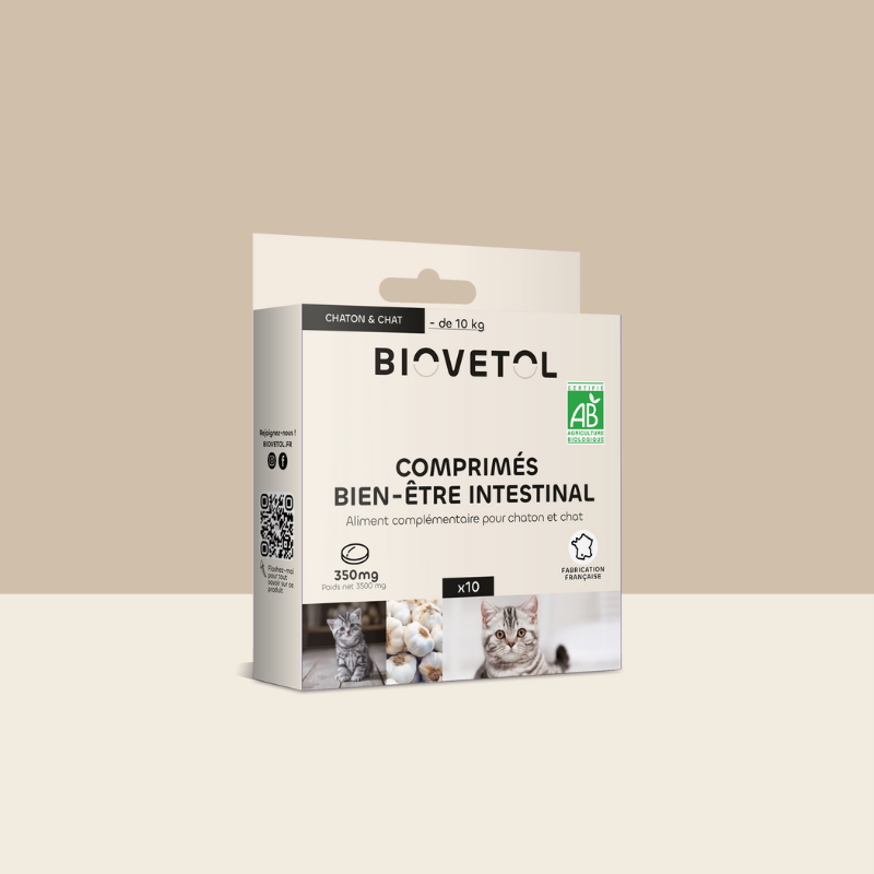 Comprimés Bien-être Intestinal - Chaton & Chat bio