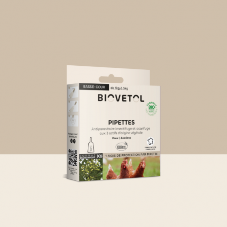 6 Pipettes insectifuges - Basse-cour bio