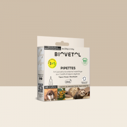 3 Pipettes rongeurs et petits mammifères bio