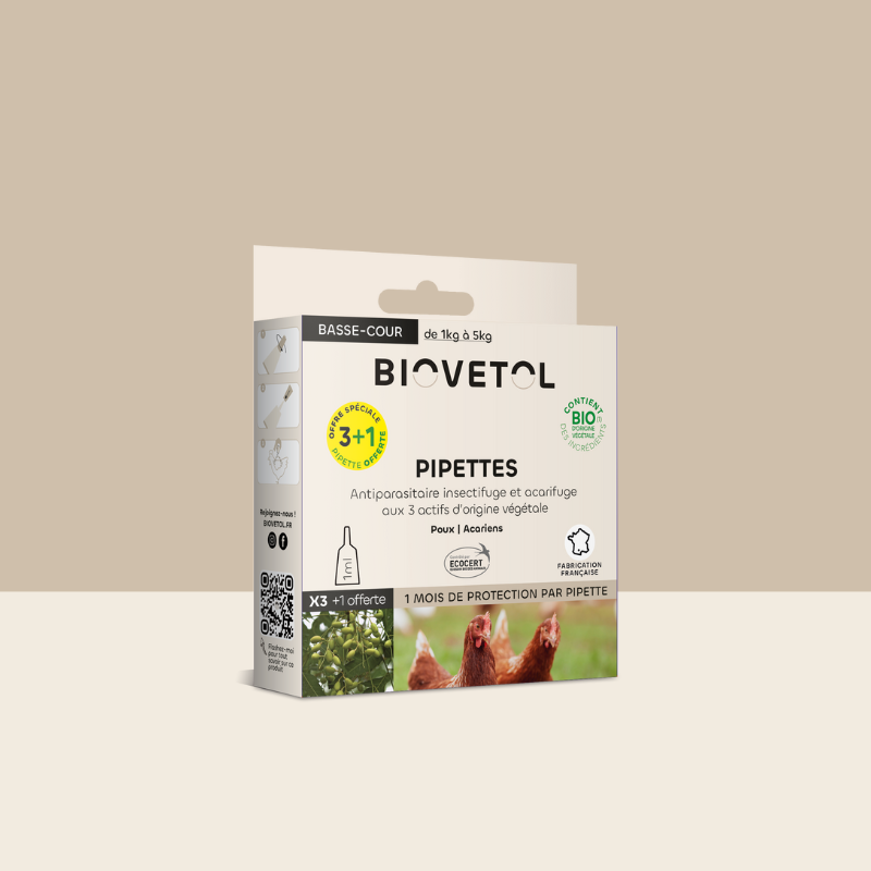3 Pipettes insectifuges - Basse-cour bio