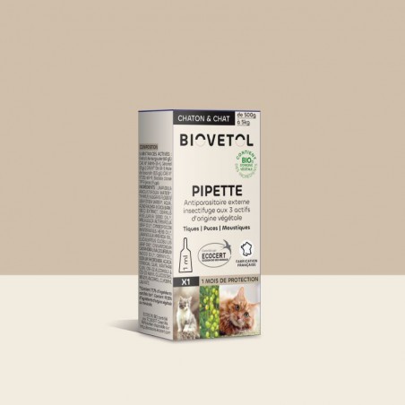 1 Pipette insectifuges - Chaton / Chat bio