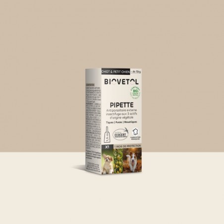 1 Pipette insectifuges - Chiot / Petit Chien bio